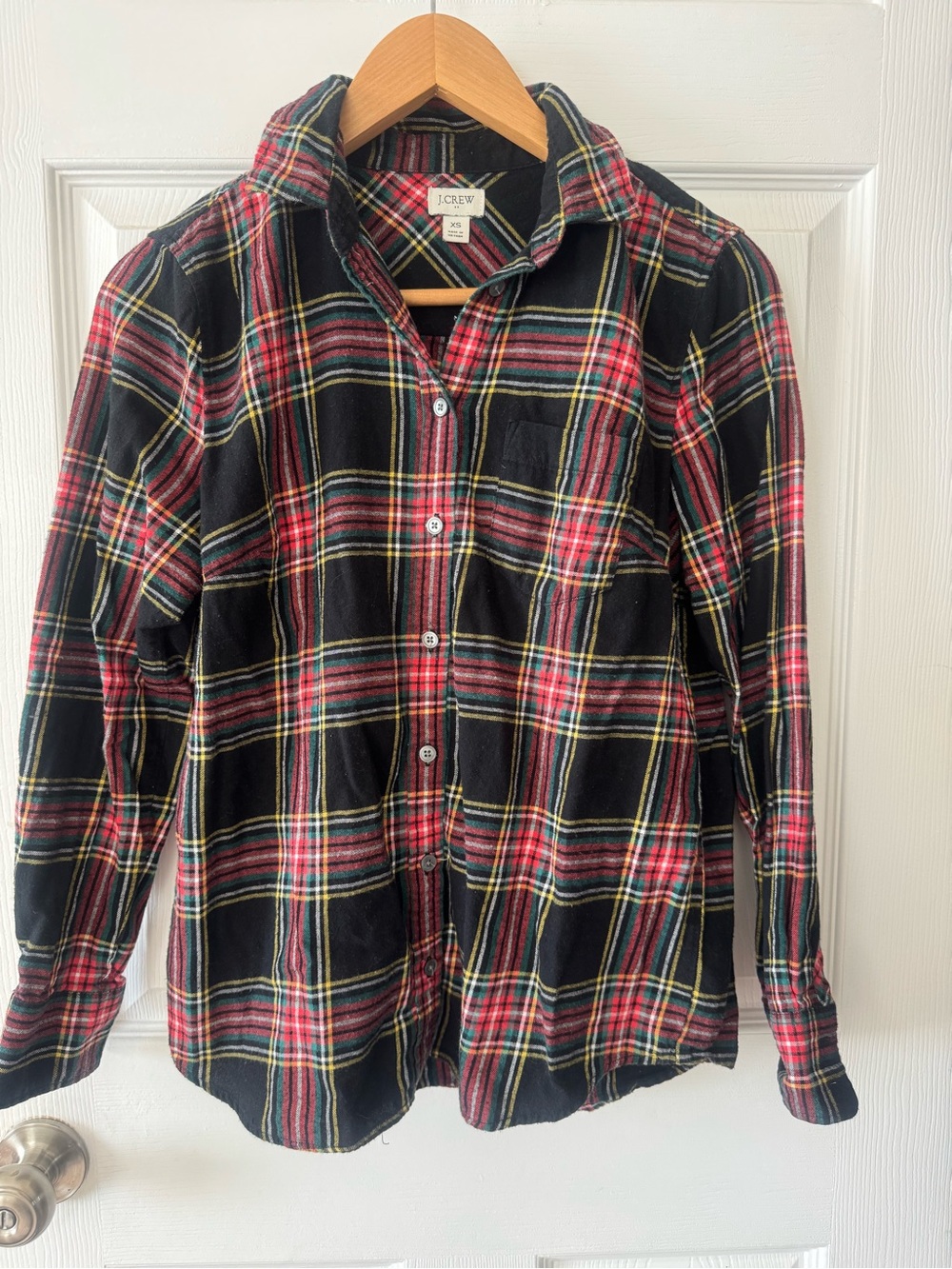 J. Crew Factory Stewart Tartan Flannel Shirt